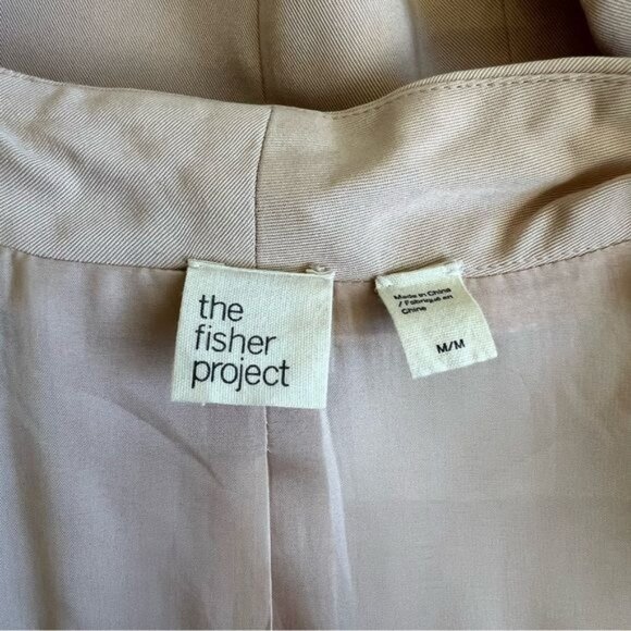 Eileen Fisher The Fisher Project High Collar Long Jacket - M - Picture 7 of 9